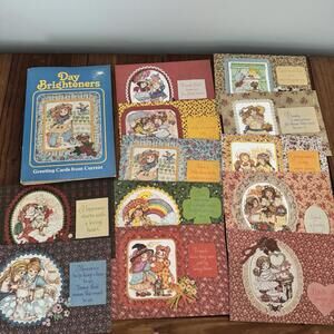 Vintage Day Brighteners 1980s Greeting Cards Ephemera Lot Of 12 Cottagecore NOS